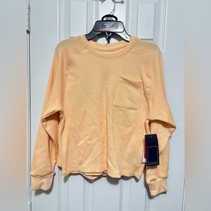 2pc Reebok Girls Short and Long Sleeve waffle Jumper Set, color Peach/ Size: 10